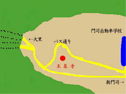 玉泉寺周辺地図